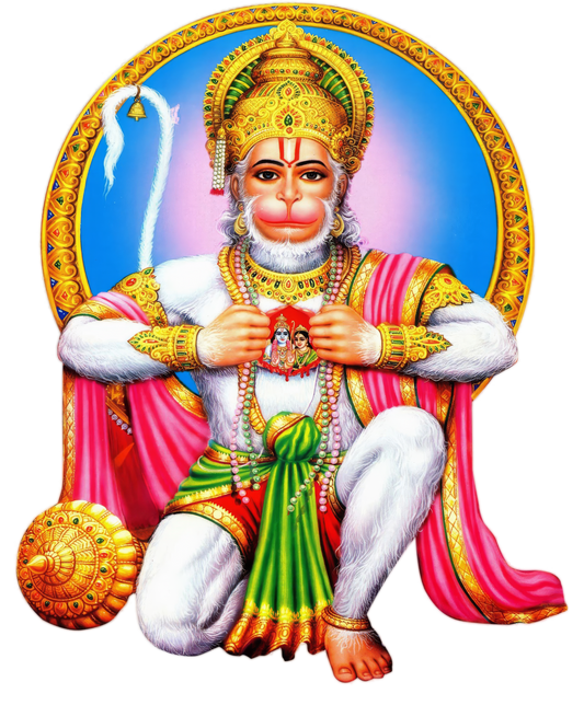 Hanuman Opening Chest